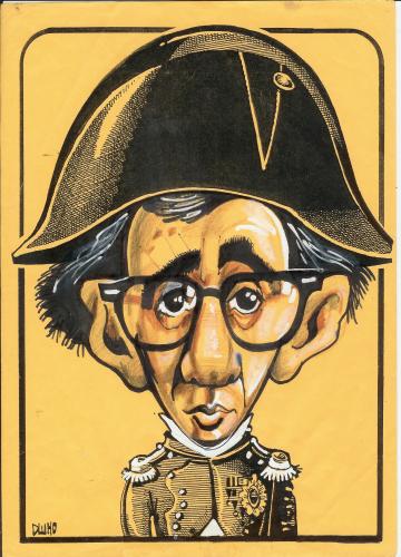 Cartoon: Woody Allen (medium) by Dluho tagged movie,woody allen,komiker,stadtneurotiker,neurotiker,showbusiness,schauspieler,illustration,karikatur,hommage,portrait,tribut,boris gruschenko,new york,amerikaner,künstler,jazz,blues,schrullig,merkwürdig,woody,allen,boris,gruschenko,new,york