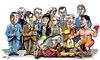 Cartoon: Faces of the Year II. (small) by Dluho tagged known people