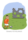 Cartoon: Torwand Holland (small) by Dodenhoff Cartoons tagged fußball,niederlande,nationalelf,torwandschießen,männerfußball,oranje,holland,spieltechnik
