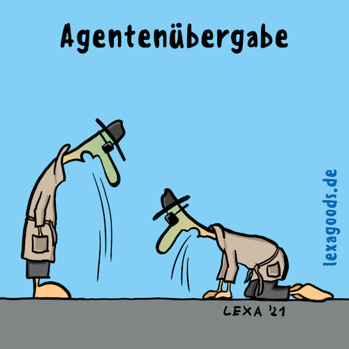 Cartoon: lexatoon Agentenübergabe (medium) by lexatoons tagged lexatoon,agentenübergabe,spion,übel,übergeben,agenten,lexatoon,agentenübergabe,spion,übel,übergeben,agenten