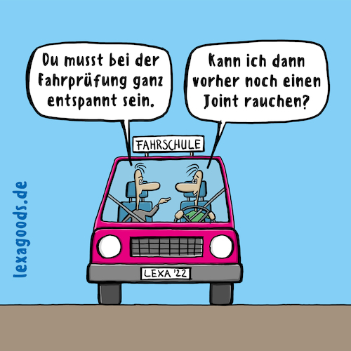 lexatoon entspannte Fahrprüfung