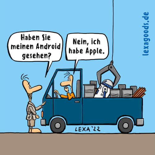 Cartoon: lexatoon Haben Sie mein Android (medium) by lexatoons tagged lexatoon,haben,sie,mein,android,starwars,obiwan,apple,schrott,georgelucas,disney,skywalker,yoda,darthvadder,lexatoon,haben,sie,mein,android,starwars,obiwan,apple,schrott,georgelucas,disney,skywalker,yoda,darthvadder