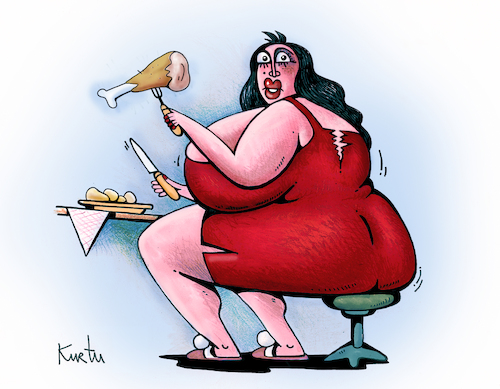 Cartoon: Dieta (medium) by kurtu tagged dieta,dieta