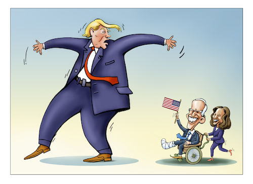 Cartoon: Großer Wendepunkt (medium) by kurtu tagged großer,wendepunkt,großer,wendepunkt