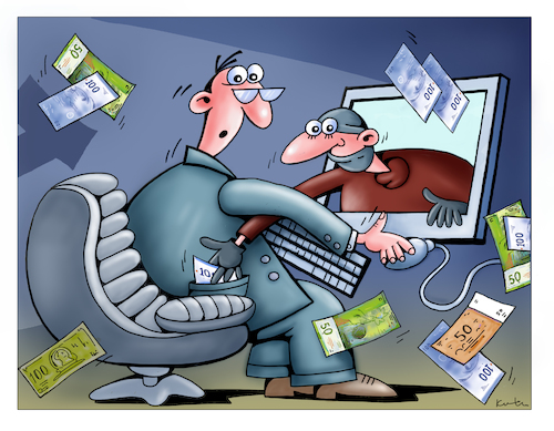Cartoon: Haker (medium) by kurtu tagged haker,haker