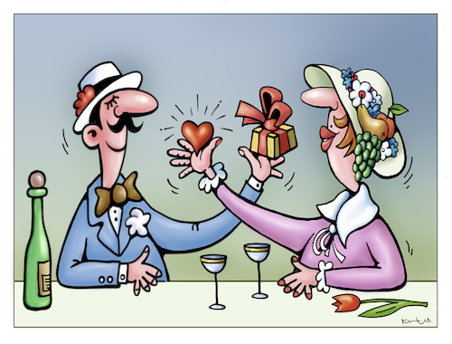 Cartoon: Liebe! (medium) by kurtu tagged liebe,liebe