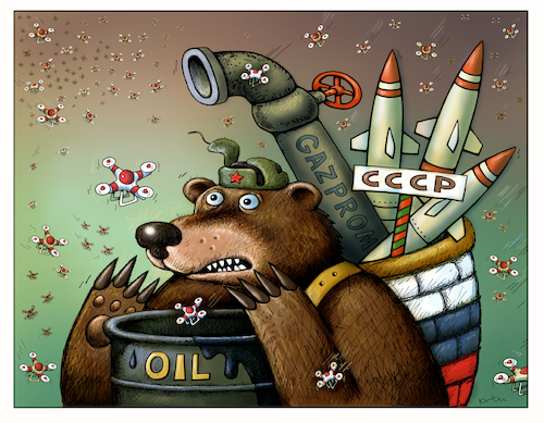 Cartoon: Russland (medium) by kurtu tagged krig,krig