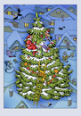 Cartoon: Weihnachtsfest auf der Tanne (small) by kurtu tagged tanne,weihnachten,tannenbaum,feiern,garten