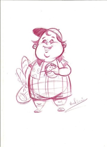 Cartoon: character design (medium) by Amal Samir tagged character,design,cartoon,drawings,kids,pencil