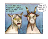 Cartoon: zwei Ziegen... (small) by martinchen tagged ziegen,liebe,ehe,krise