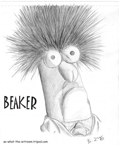 Cartoon: Beaker (medium) by Penguin_guy tagged muppet,show,muppets,beaker,dr,bunsen,honeydew,honig,bunsenbrenner,thomas,baehr,muppet show,muppets,beaker,puppe,puppentrick,jim henson,kermit der frosch,dr bunsen honeydew,bunsenbrenner,wissenschaftler,kindersendung,tv,fernsehen,nostalgie,retro,hommage,portrait,tribut,illustration,muppet,show,jim,henson,kermit,der,frosch,dr,bunsen,honeydew