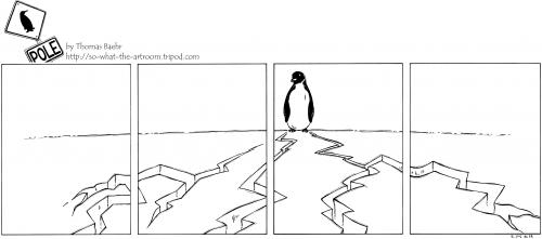 Cartoon: POLE Strip No.58 (medium) by Penguin_guy tagged penguins,pinguine,pets,tiere,animals,global,warming,treibhauseffekt,erderwaermung,umweltverschmutzung,pollution,pinguine,tiere,vögel,natur,seetaucher,lernen,taucher,meer,kalt,antarktis,kälte,strip,comic,treibhauseffekt,erderwärmung,umweltverschmutzung,umwelt,brechen