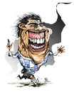 Cartoon: tevez (small) by cakBOY tagged carlos tevez argentina futball soccer caricature cartoon sport