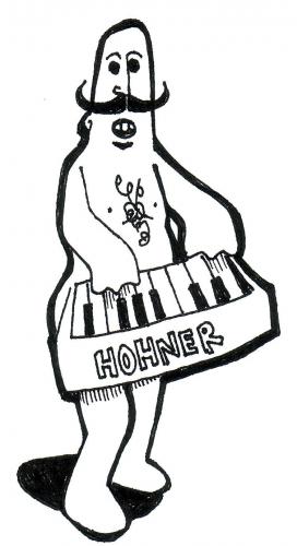 Cartoon: The Pianist (medium) by Peter Russel tagged hohner,pianist,naked