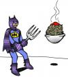 Cartoon: Batfork (small) by Peter Russel tagged bat,fork,spaghetti