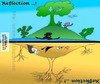 Cartoon: Reflection..!! (small) by asrus tagged nature