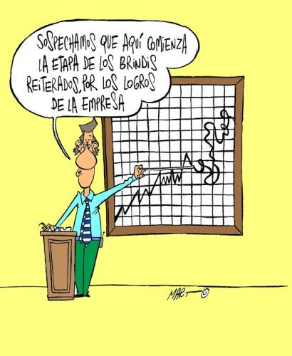 Cartoon: ESTADISTICA (medium) by Mario Almaraz tagged hombre,dando,un,resultado,empresarial,