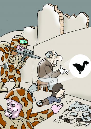 Cartoon: NI SIQUIERA ESA PAZ (medium) by Mario Almaraz tagged marines,en,irak