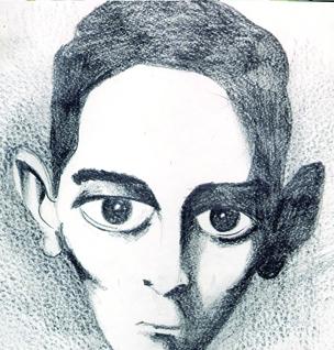 Cartoon: Un kafka (medium) by Mario Almaraz tagged rostro,kafka,