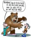 Cartoon: PREMIO (small) by Mario Almaraz tagged oso,personas,