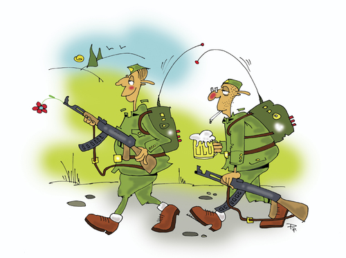 Cartoon: army (medium) by paraistvan tagged army