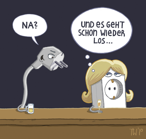 Cartoon: ... (medium) by Tobias Wieland tagged baggern,love,liebe,anmache,flirten,flirt,steckdose,stecker,bar,kneipe,liebe,flirt,bar,kneipe,kennenlernen,anmache,baggern,steckdose,stecker