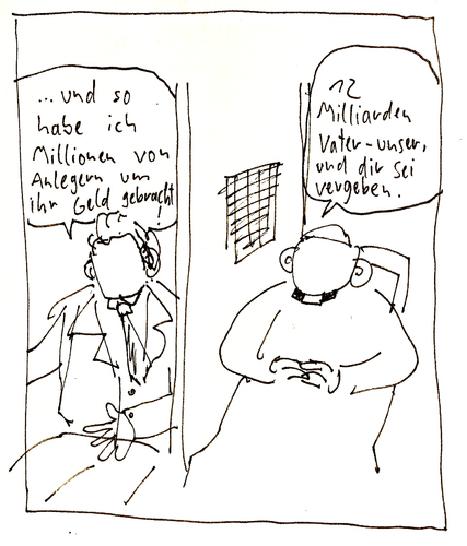 Cartoon: Abgelehnt - Politik und Moral (medium) by Tobias Wieland tagged tobias,wieland,politik,macht,moral,bibel