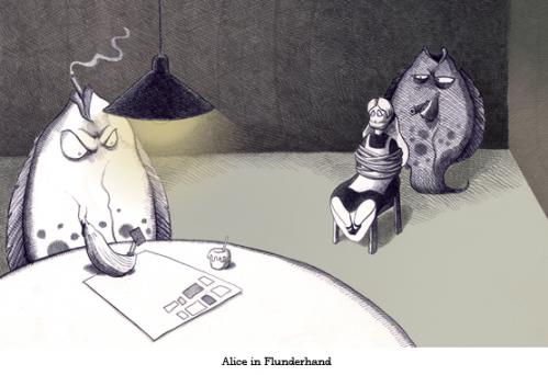 Cartoon: Klassiker der Weltliteratur (medium) by Tobias Wieland tagged literatur,klassiker,alice,humor,tobias,wieland,