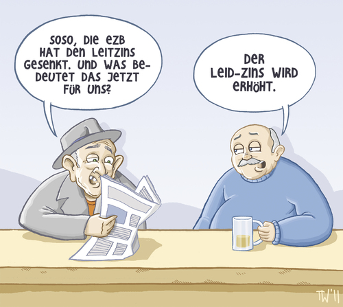 Cartoon: Leitzins (medium) by Tobias Wieland tagged draghi,rezession,eurobonds,krisengipfel,gipfel,krise,europa,euro,eu,senkung,leitzins,ezb,ezb,leitzins,senkung,eu,euro,europa,krise,krisengipfel,eurobonds,rezession