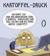Cartoon: Bekannte Worte - mal anders (small) by Tobias Wieland tagged kartoffel,büro,office,schreibtisch,druck,arbeit,job,stress
