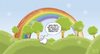 Cartoon: Na dann! (small) by Tobias Wieland tagged kaninchen,niedlich,cute,regebogen,rainbow,bunny,rabbit,baum,bäume,tree