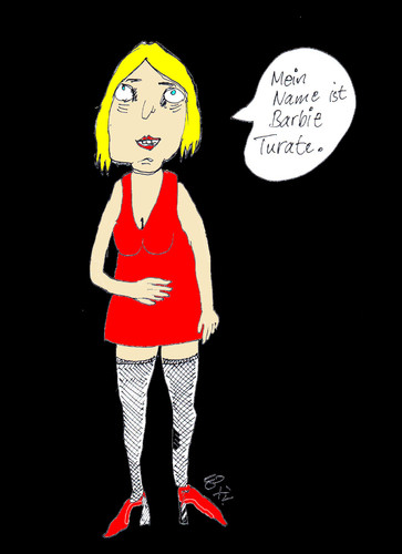 Cartoon: Miss Barbie Turate (medium) by Marbez tagged ken,barbie,turate