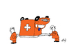 Cartoon: Krankentransport (small) by Marbez tagged kranken,transport