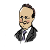 Cartoon: Dave Cameron (small) by Dom Richards tagged prime,minister,politician,caricature,tory,conservative,leader,uk