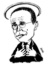 Cartoon: James Murdoch (small) by Dom Richards tagged james,murdoch,caricature,sky,news,international