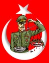 Cartoon: Recep Tayyip Erdogan Soldiers an (small) by Hilmi Simsek tagged soldiers,and,money,recep,tayyip,erdogan,turkey,flag,general