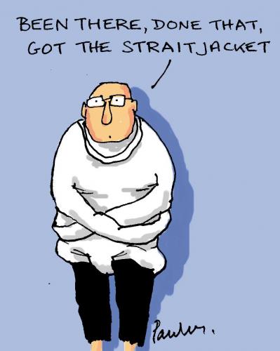 Cartoon: Straitjacket (medium) by Paulus tagged health