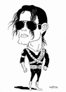 Cartoon: Michael Jackson (small) by Jura Karikatura tagged dichael jackson jurakarikatura kvestek