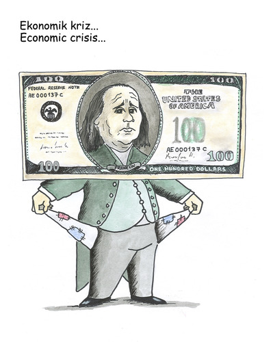 Cartoon: economic crisis (medium) by emraharikan tagged economic,crisis