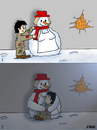 Cartoon: snow mother (small) by emraharikan tagged snow,mother