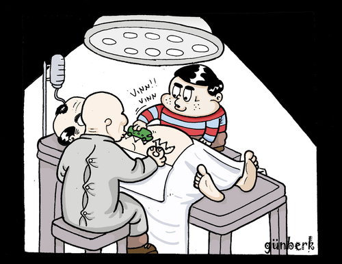 Cartoon: game (medium) by gunberk tagged kids,game,operation,doctor