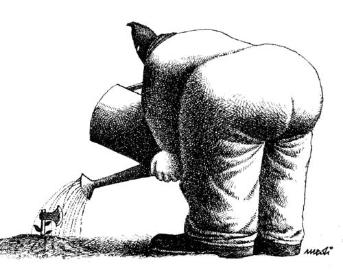 Cartoon: care for the profession (medium) by Medi Belortaja tagged death,hanging,hangman,ax,dead,black,humor
