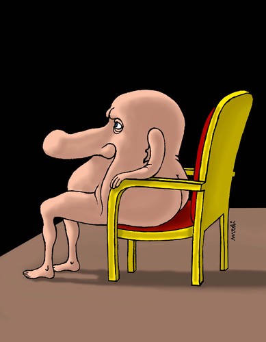 Cartoon: HEAD (medium) by Medi Belortaja tagged power,chair,director,dictator,chief,leader,head