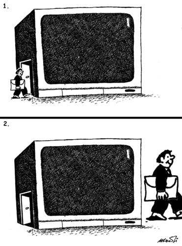 Cartoon: how to become a VIP (medium) by Medi Belortaja tagged humor,media,tv,vip