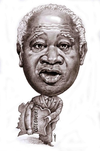 Cartoon: Laurent Gbagbo (medium) by Medi Belortaja tagged gbagbo,laurent,cote,de,ivoire