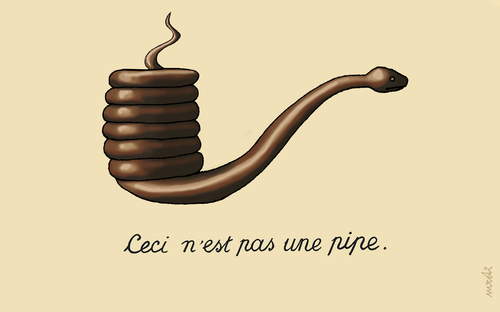 Cartoon: pipe (medium) by Medi Belortaja tagged magritte,pipe,snake,smoke,smoking