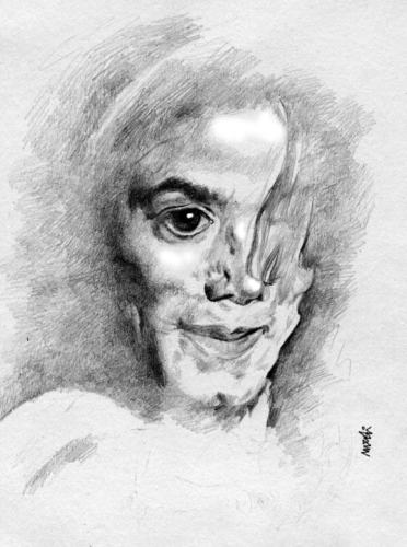 Cartoon: Michael Jackson (medium) by Medi Belortaja tagged jackson,michael