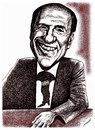 Cartoon: Berlusconi with cravate (small) by Medi Belortaja tagged silvio,berlusconi,cravate