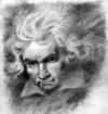 Cartoon: Beethoven (small) by Medi Belortaja tagged ludwig,van,beethoven