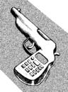 Cartoon: celgun (small) by Medi Belortaja tagged cell,mobile,gun,killer,kill,dead,death